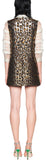 Animal Print Brocade Dress