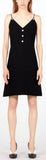 Sleeveless A-Line Dress with Buttons