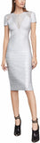 'Avery' Foiled Bandage Applique Dress