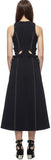 Black Cut-Out Midi Dress - DESIGNER INSPIRED FASHIONS
