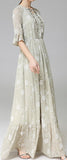 Ruffled Print Maxi Dress - DESIGNER INSPIRED FASHIONS