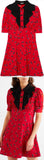 Printed Crepe de Chine Mini Dress