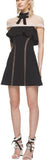 Capped-Sleeve Mini Dress - DESIGNER INSPIRED FASHIONS