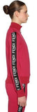 Logo Zip Jersey Sweatshirt and Pant Set, Red