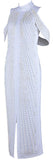Bead & Crystal Embellished Dress, White