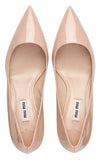 Crystal-Embellished Patent-Leather Pumps - Nude/Pink, Black or Red