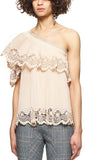 Pleated Embroidery Top - DESIGNER INSPIRED FASHIONS