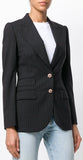 Pinstripe Fitted Blazer