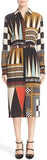 Backgammon Print Shirt-Dress - DESIGNER INSPIRED FASHIONS