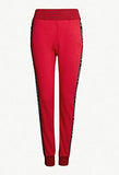 Logo Zip Jersey Sweatshirt and Pant Set, Red