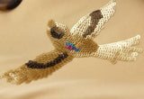 Bird Embellished Trench Coat - DESIGNER INSPIRED FASHIONS