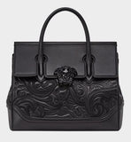 Embroidered Palazzo Empire Bag