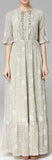 Ruffled Print Maxi Dress - DESIGNER INSPIRED FASHIONS