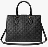 Guccissima Top-Handle Tote Bag Black - DESIGNER INSPIRED FASHIONS