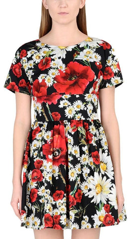 Daisy and Poppy Print Dress