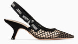 J'Adior High-Heeled Shoe in Black Mesh