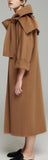 Large Bow Wool Coat
