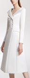 Double-Breasted White Suit-Dress