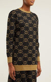 GG Jacquard Wool-Blend Sweater