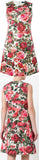 Rose-Brocade Mini Dress - DESIGNER INSPIRED FASHIONS