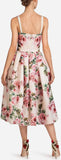 Rose-Print Fit & Flare Dress