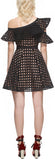 Lace Frill Dress, Black - DESIGNER INSPIRED FASHIONS