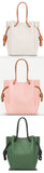 Knot Tote Flamenco Bag - White, Pink, Green