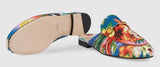 Princetown Hawaiian Print Satin Slipper
