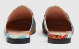 Princetown Hawaiian Print Satin Slipper