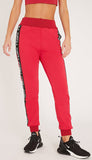 Logo Zip Jersey Sweatshirt and Pant Set, Red