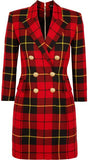 Tartan Wool Mini Dress
