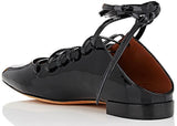 Showline Patent Leather Lace-Up Ballet Flats | DESIGNER INSPIRED FASHIONS