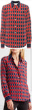 GG Printed Crepe de Chine Shirt