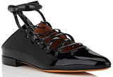Showline Patent Leather Lace-Up Ballet Flats | DESIGNER INSPIRED FASHIONS