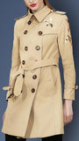 Bird Embellished Trench Coat - DESIGNER INSPIRED FASHIONS