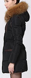 Short Puffer Coat with Contrast Zip-Pockets, Black