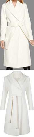 White Wrap Coat