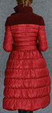 A-Line Puffer Down Coat in Red - DESIGNER INSPIRED FASHIONS