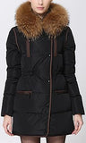 Short Puffer Coat with Contrast Zip-Pockets, Black