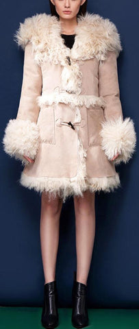 Shearling Suede Coat