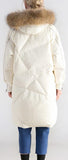 Fur-Hooded Puffer Coat - Black or White
