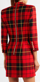 Tartan Wool Mini Dress