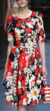 Daisy and Poppy Print Dress
