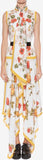 Sleeveless Scarf Print Dress
