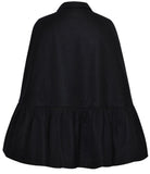 Black Short Cape-Coat