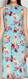 *Extended Sizes* Dog & Rose Print Dress
