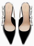 J'Adior Heeled Shoe in Black Leather