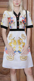 Embroidered Mini Dress