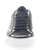 Urban Street Leather Black Graffiti White Sneakers