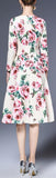Rose & Butterfly Print Dress